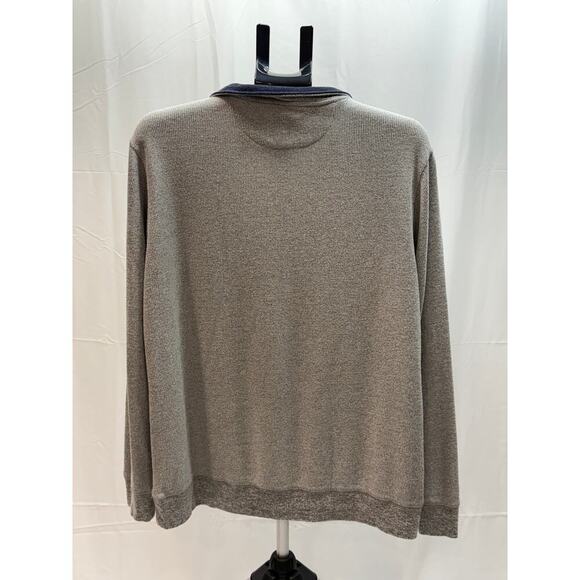 TailorByrd Men’s 1/4 Zip Sweater Gray Pullover Size M Casual Layering Piece - Picture 2 of 8